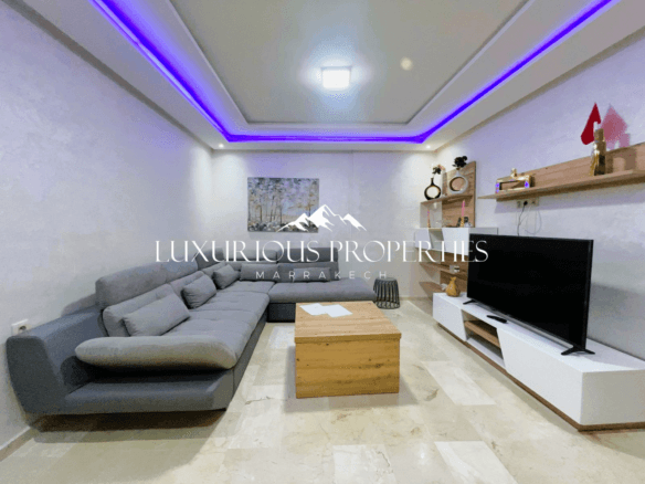 Joli appartement à vendre à Guéliz de 61m² avec place de parking sous-terrain.