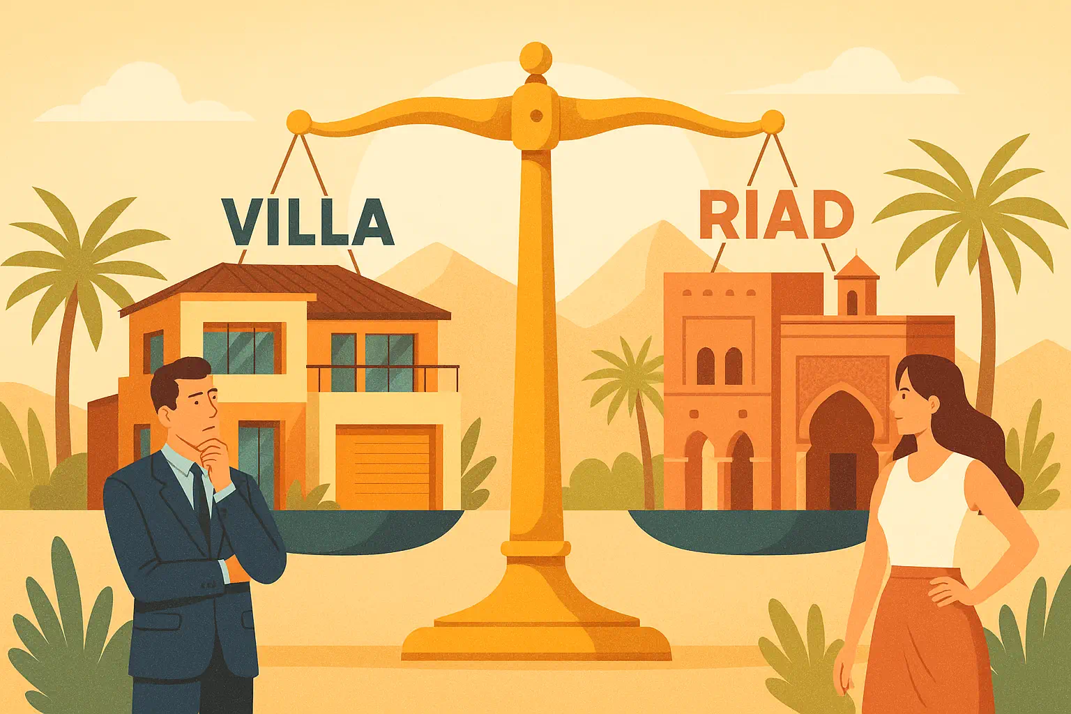 Riad ou Villa Le match des investissements immobiliers à Marrakech