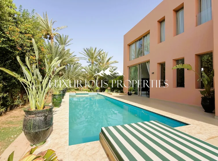 Location Villa Marrakech, 400m², Terrain 1600m², 4 Suites, Piscine – Bab Atlas | Location villa Marrakech