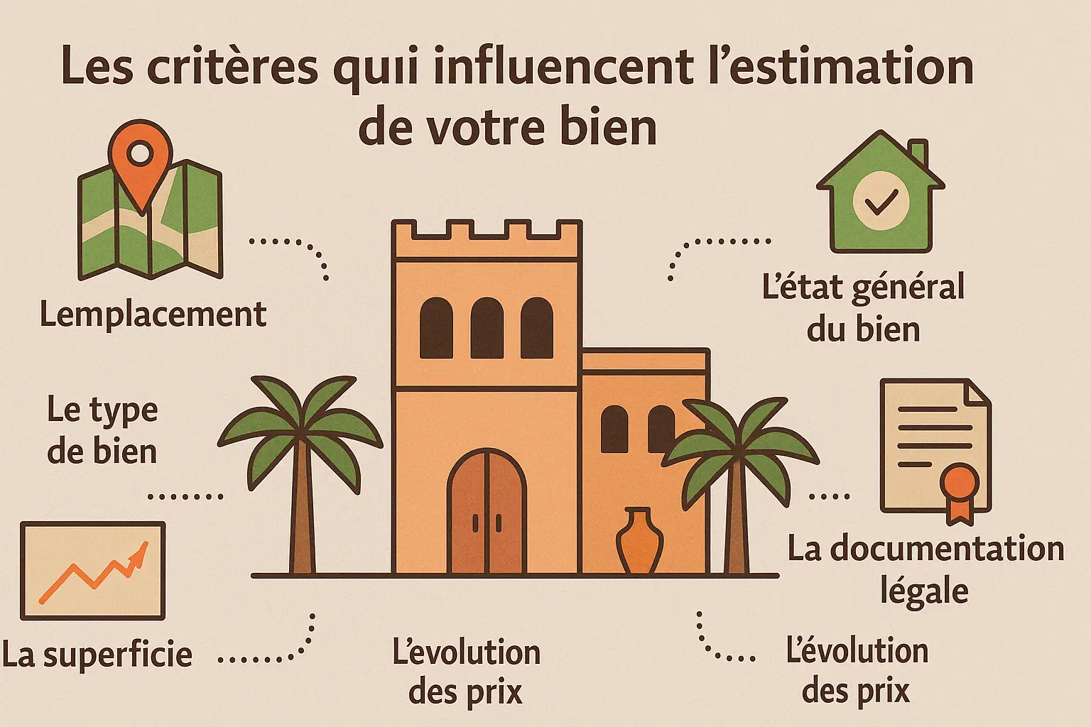 Les critères qui influencent l’estimation de votre bien à Marrakech