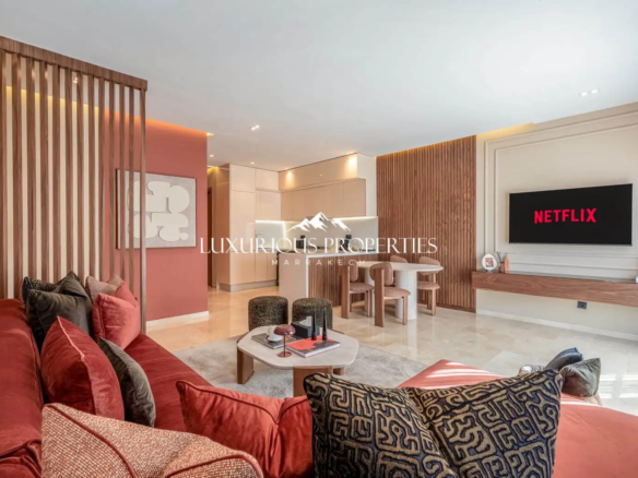 Location Appartement de Standing à Guéliz - 100m², 2 Chambres