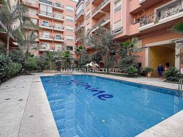 Appartement Haut de Gamme avec Piscine à Samlalia - 129m², 3 Chambres, Balcon